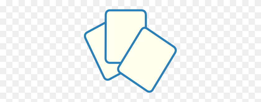 299x270 Card Deck Blue Clip Art - Deck Of Cards Clipart