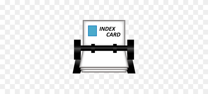 320x320 Card Index Emojidex - Index Card PNG