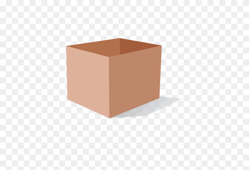 512x512 Cardboard Box - Rectangle Box PNG