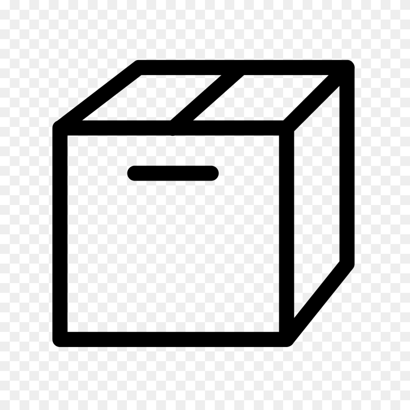 1600x1600 Cardboard Box Icon - PNG Box