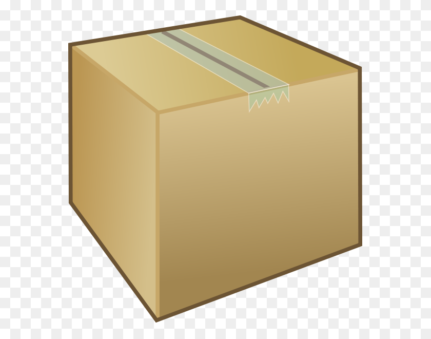573x600 Cardboard Box Package Png Clip Arts For Web - Cardboard Box PNG