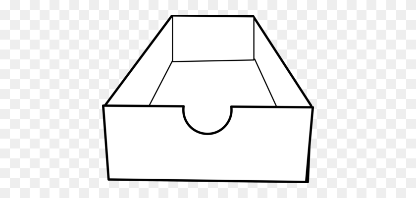 428x340 Cardboard Box Paper Computer Icons - Inbox Clipart
