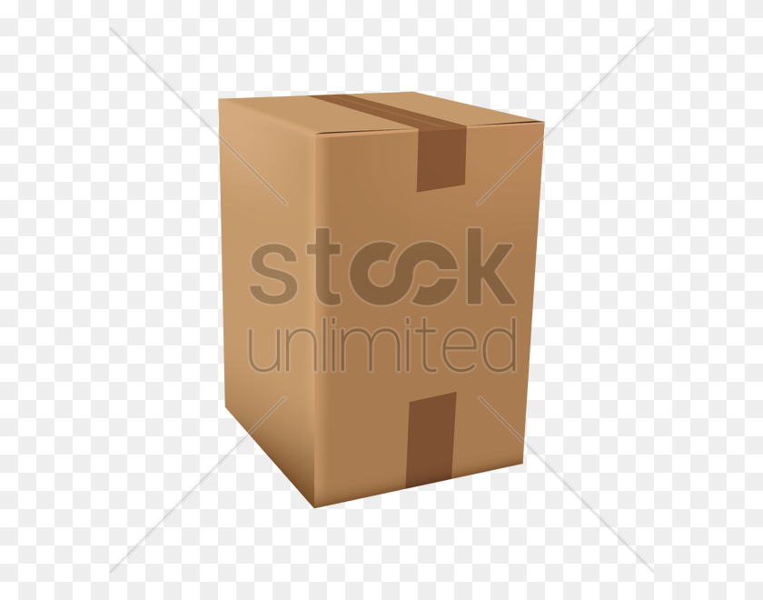 600x600 Картонная Коробка Векторное Изображение - Картонная Коробка Png