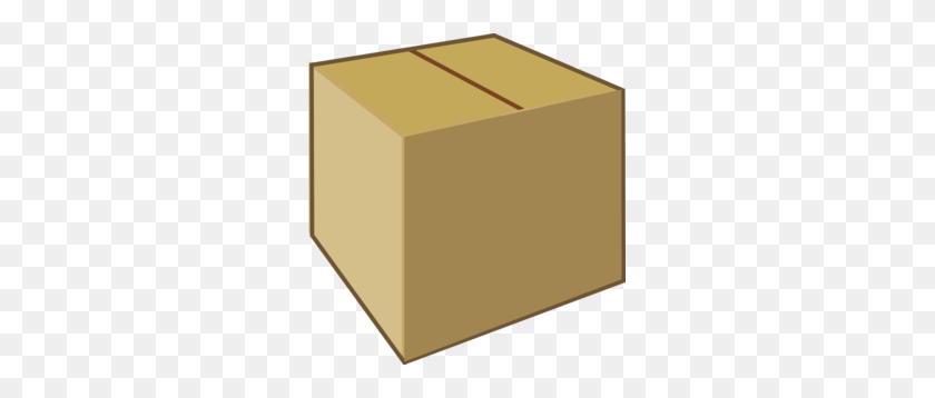 285x298 Cardboard Closed Box Clip Art - Packing Boxes Clipart