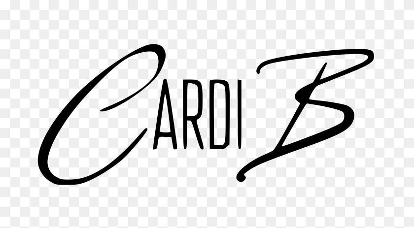 2000x1034 Cardi B Logo - Cardi B PNG