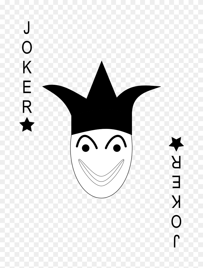 747x1046 Cartas Joker Negro - Joker Tarjeta Png