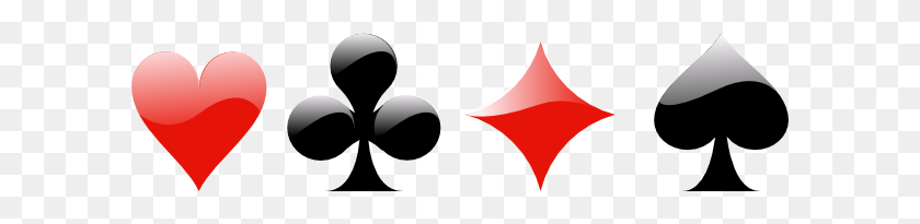 600x145 Cards Symbols Clip Art - Poker Cards Clipart