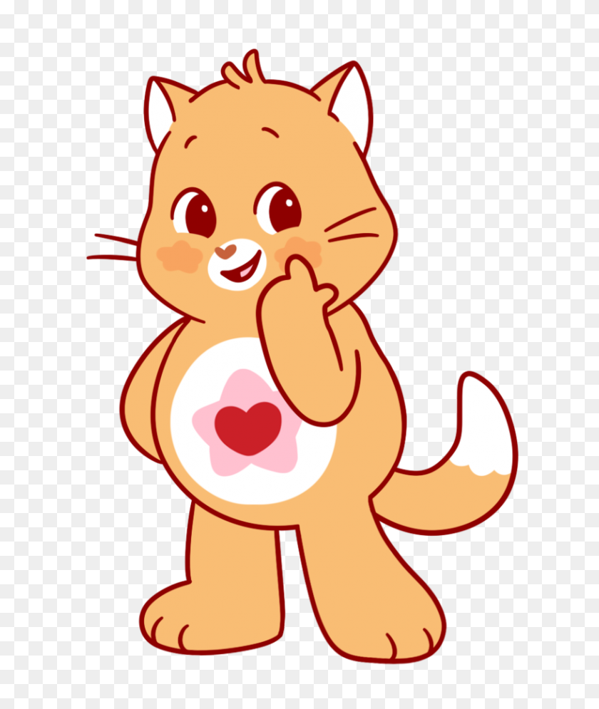 816x979 Care Bears Cat - Care Bears PNG