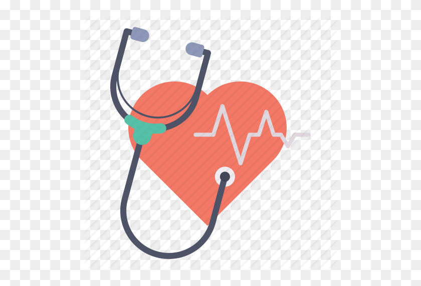512x512 Care, Checkup, Heart, Heartbeat, Medical, Pulse, Stethoscope Icon - Stethoscope With Heart Clipart