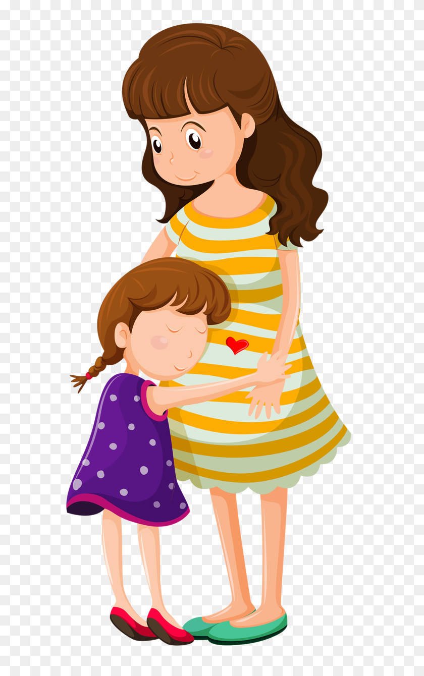 615x1280 Careers Daughter, Children And Baby - Family With Baby Clipart