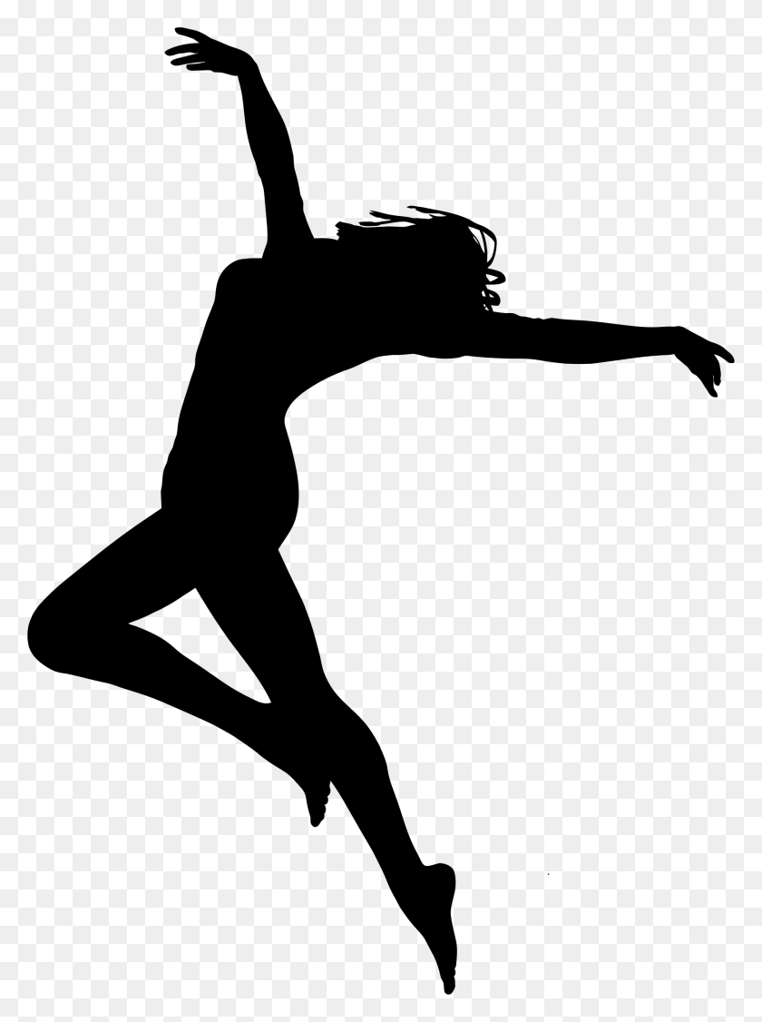 1713x2342 Carefree Dancing Woman Silhouette Icons Png - Woman Silhouette PNG