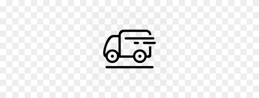 260x260 Cargo Clipart - Toy Car Clipart Black And White