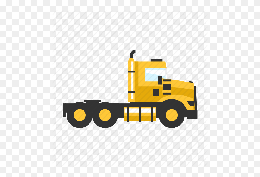 506x512 Cargo, Road, Semi, Tractor, Trailer, Transport, Truck Icon - Tractor Trailer Clip Art