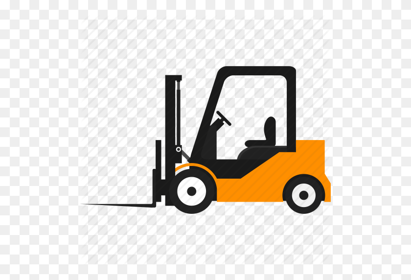 512x512 Cargo Truck, Delivery, Forklift, Logistics, Transportation, Truck - Forklift PNG