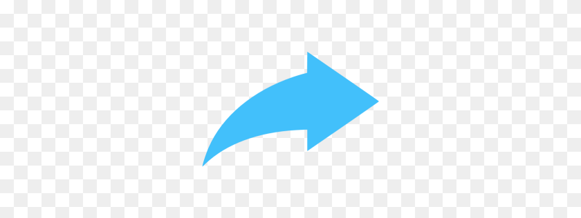 256x256 El Caribe Icono De Flecha Azul - Flecha Azul Png