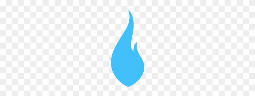 256x256 Caribbean Blue Flame Icon - Blue Flame PNG