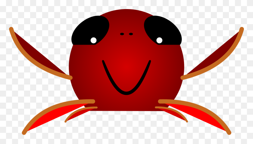 2000x1070 Carl The Crab Free Images - Crab Clipart PNG