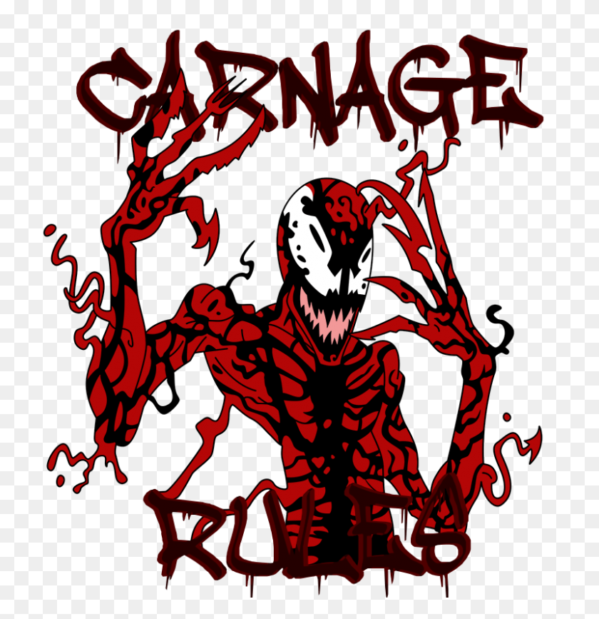 800x828 Carnage Marvel - Carnicería Png