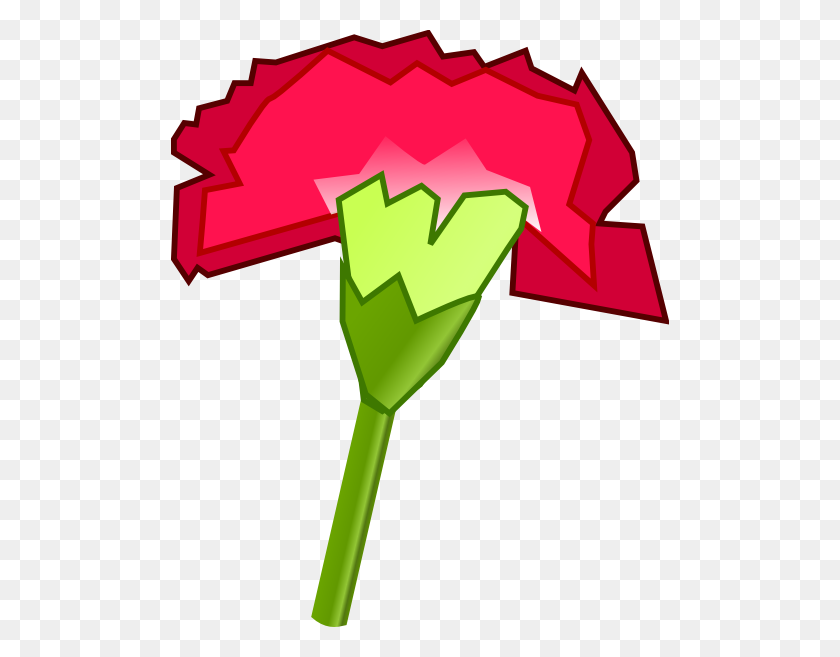 498x597 Carnation Flower Clip Art - Flower Bud Clipart
