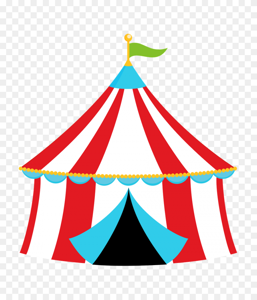 900x1062 Carneval Clipart Vintage Carnival Tent - Popcorn Clipart PNG