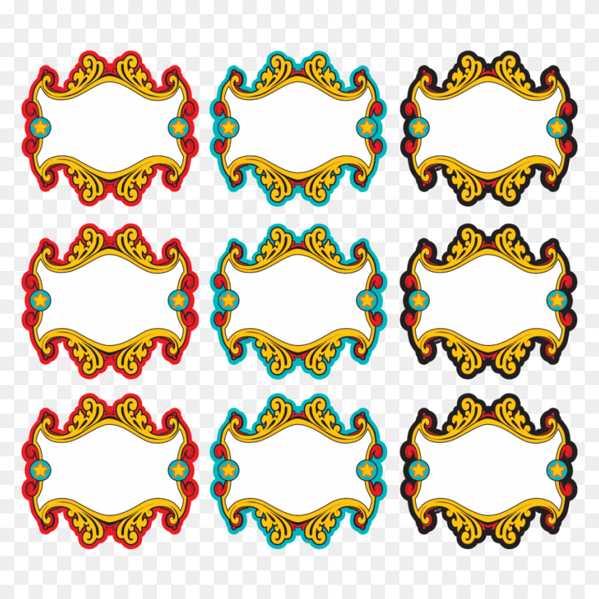 900x900 Carnival Accents - Carnival Ticket Clipart