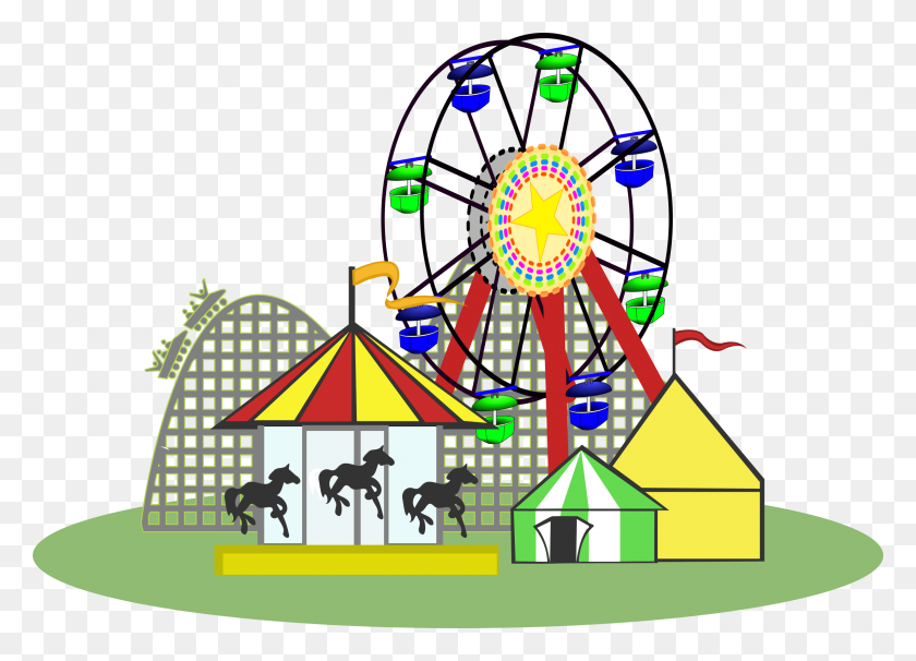 2400x1680 Carnival Cliparts - Ferris Wheel Clipart
