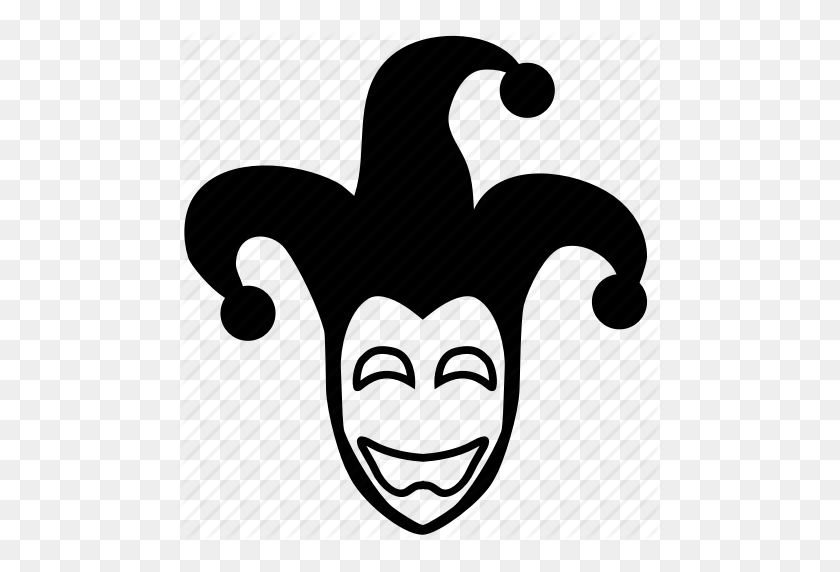 488x512 Carnival, Comedy, Costume, Harlequin, Jester, Joker, Mask Icon - Comedy PNG