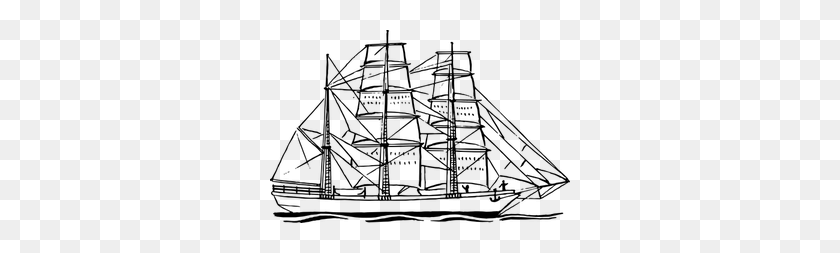 300x193 Карнавал Круизный Корабль Клипарт - Круизный Корабль Клипарт Черный И Белый