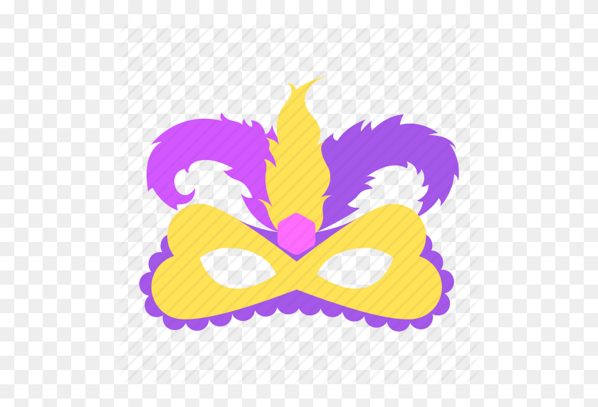 512x512 Carnival, Feathers, Mardigras, Mask Icon - Mardi Gras Mask PNG