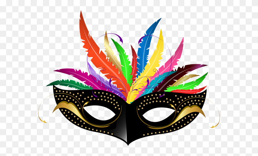 600x448 Carnival Mask Png - Mask PNG