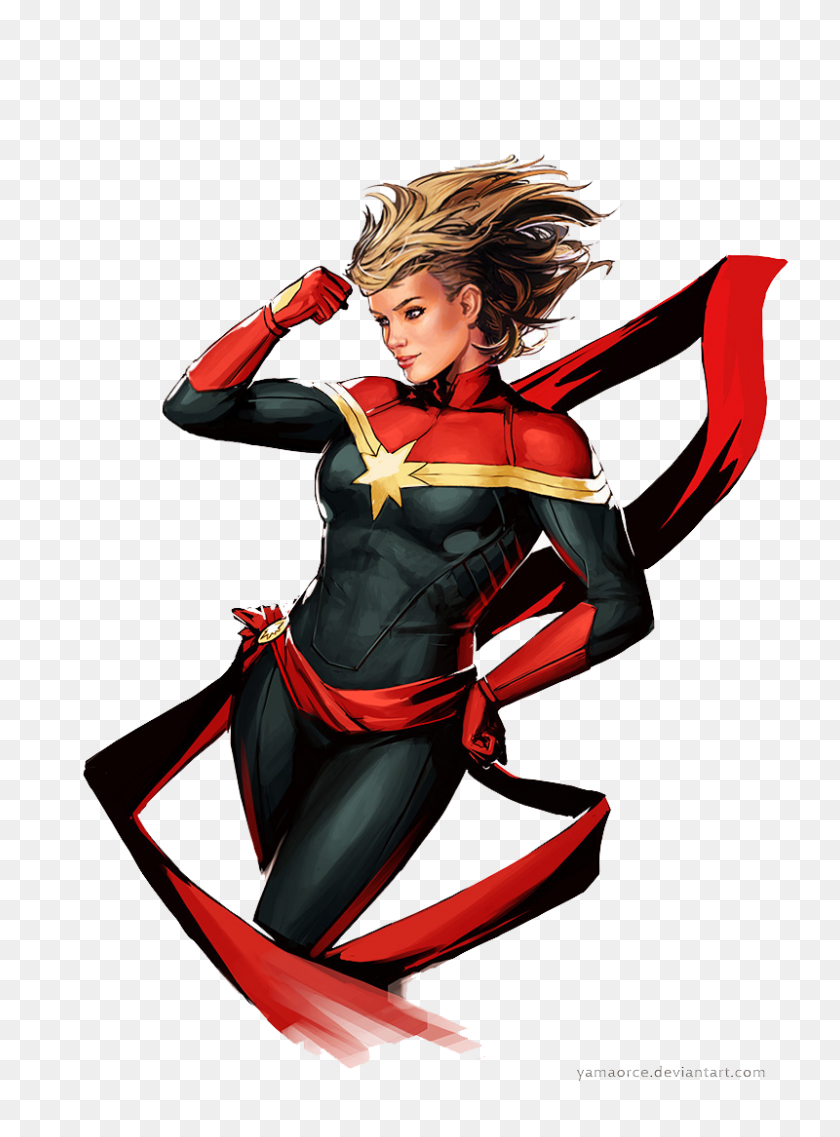 800x1105 Carol Danvers Captain Marvel Black Widow Iron Man Vision - Black Widow PNG