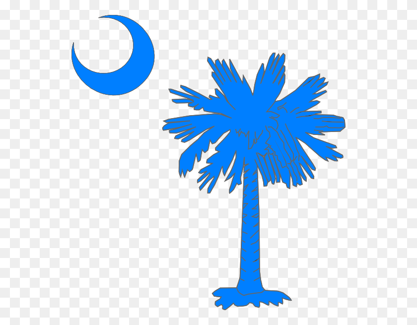 552x595 Carolina Blue Palmetto Tree Png, Clip Art For Web - Tree Clipart PNG