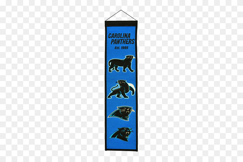 500x500 Carolina Panthers Logo Evolution Heritage Banner - Carolina Panthers Logo PNG