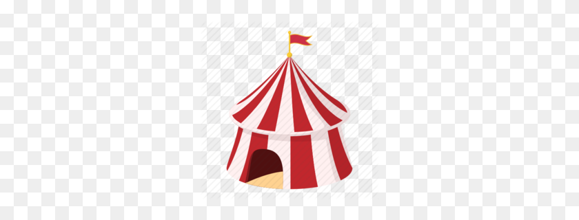 260x260 Carpa Clipart - Circus Tent PNG