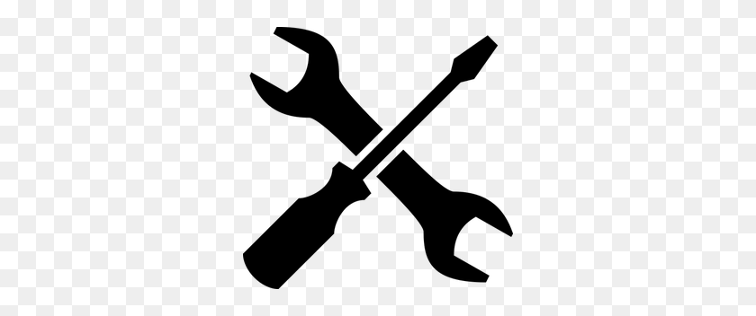 300x292 Carpenter Tools Clip Art Free - Construction Worker Clipart Black And White