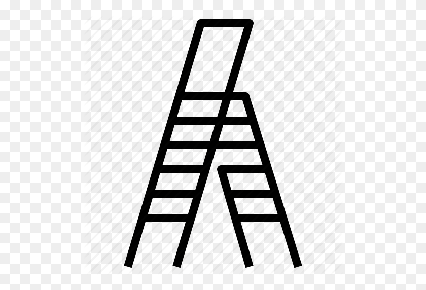 512x512 Плотницкие Работы, Лестницы, Лестницы, Значок St Вертикальный - Лестница Png