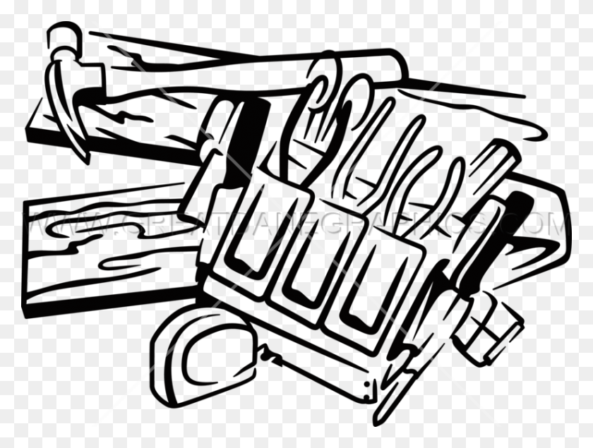 825x609 Carpentry Tools Clip Art Black And White Loadtve - Woodworking Clipart
