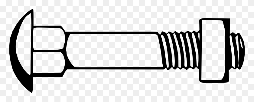2400x860 Carriage Bolt Icons Png - Bolt PNG