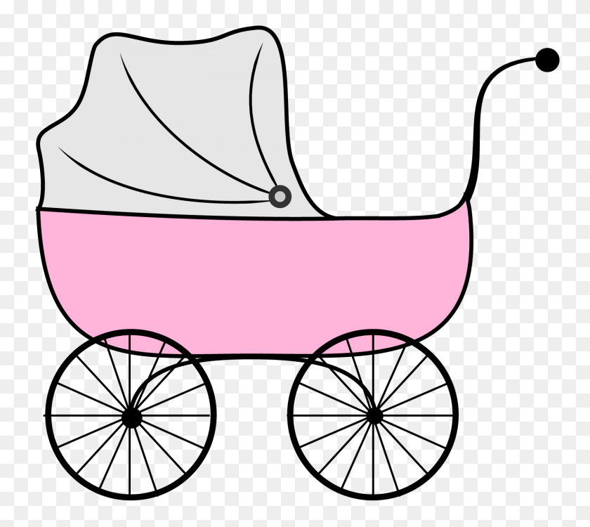 1500x1328 Carriage Clipart Cartoon - Baby Crib Clipart
