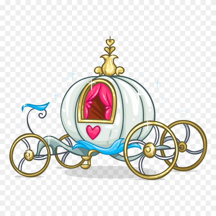 1024x1024 Carriage Clipart Cinderella Story - Disney Wedding Clipart