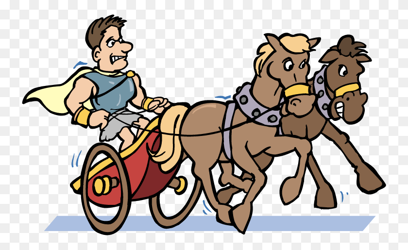 750x455 Римская Карета - Лошадь И Карета Клипарт