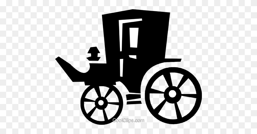 480x378 Carriage Royalty Free Vector Clip Art Illustration - Carriage Clipart
