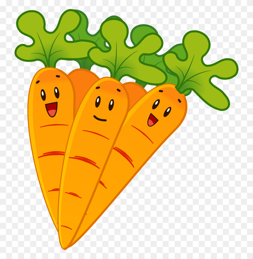 744x800 Carrot Free To Use Clip Art - Carrot Clipart Black And White