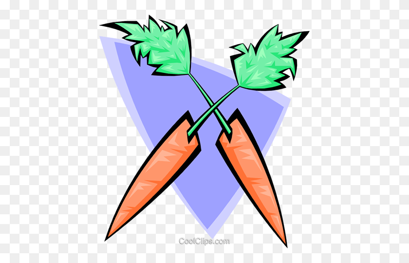 433x480 Carrots Royalty Free Vector Clip Art Illustration - Carrot Clipart Free