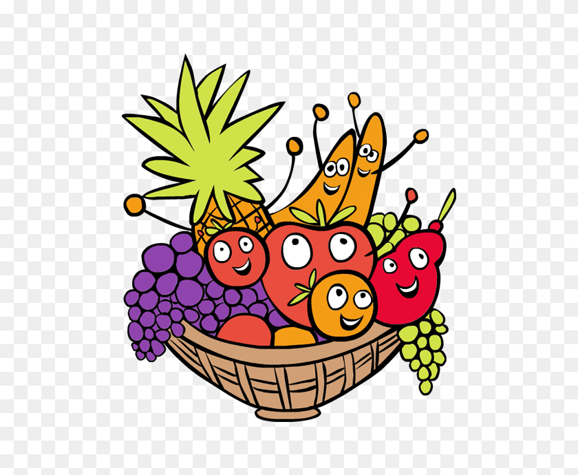 600x630 Carrying Fruit Cliparts - Fruit Salad Clipart