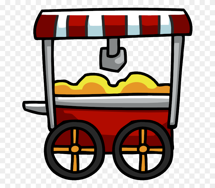 665x677 Cart Clipart History - Food Stand Clipart