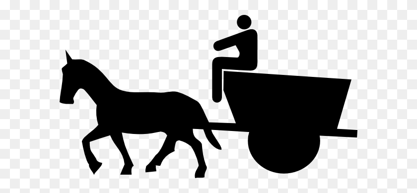 600x329 Cart Horse With Rider Clip Art - Chariot Clipart
