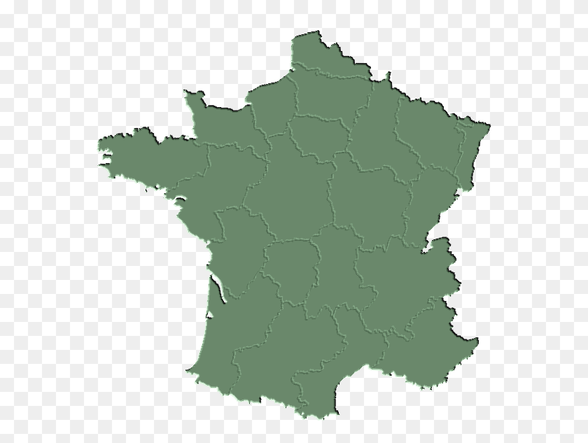 564x573 Carte France Geo Verte - Франция Png