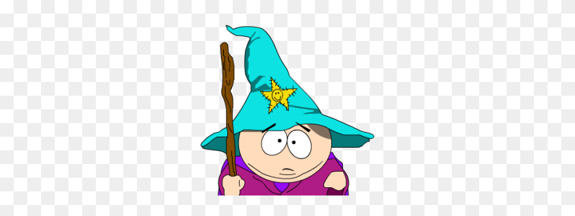 256x256 Cartman Gandalf Zoomed Icon South Park Iconset Sykonist - Gandalf PNG