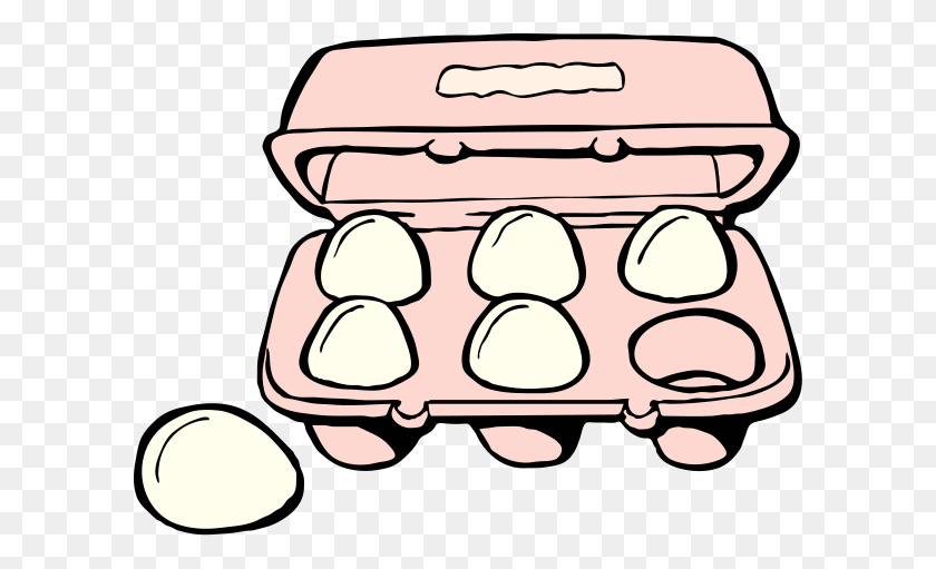 600x451 Яйца В Картонной Коробке - Яйца И Бекон Клипарт